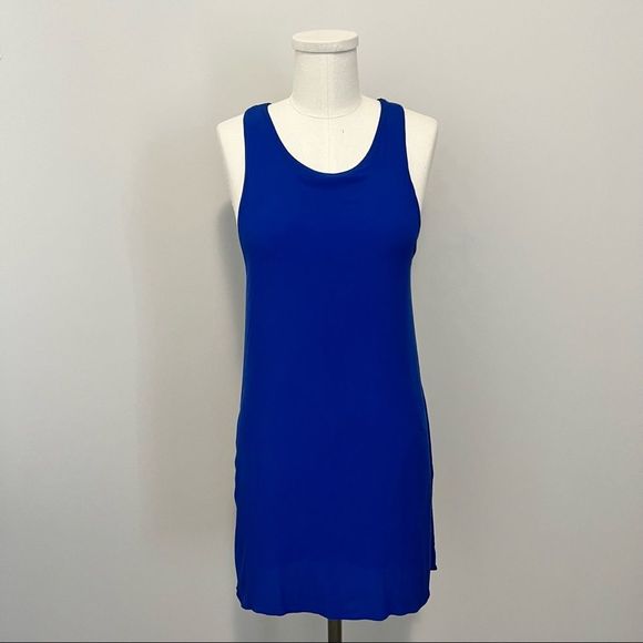 Aritzia Wilfred Free Sleeveless Sheath Mini Dress  Blue - Picture 2 of 15